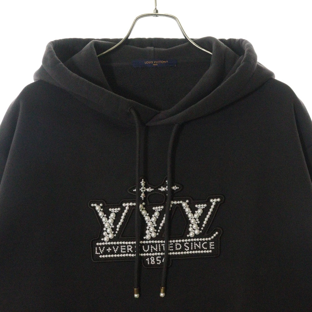 LOUIS VUITTON(ルイヴィトン) 25SS パールエンベリッシュドパーカー RM251M ZA8 HSY92W ブラウン
