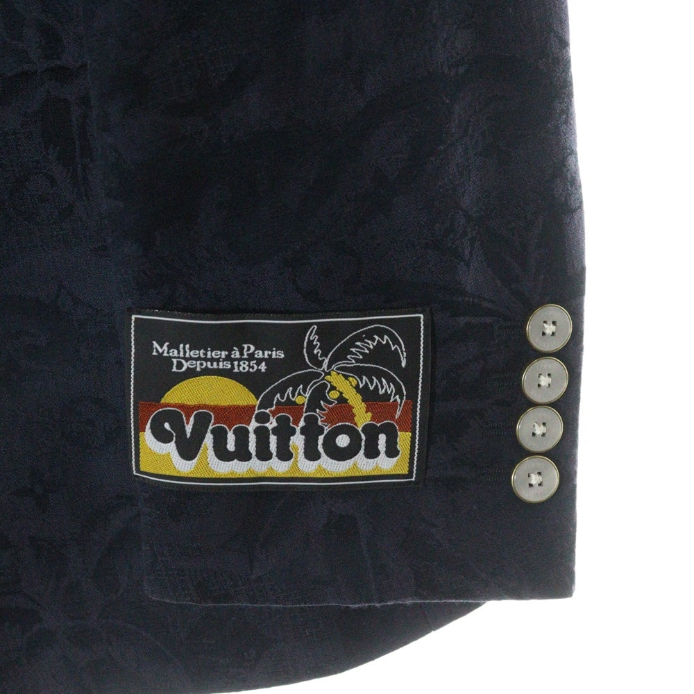 LOUIS VUITTON(ルイヴィトン) 24AW モノグラムシングルブレステッドコットンプレンドポンヌフジャケット RM242MM KCG HRJ09E ネイビー