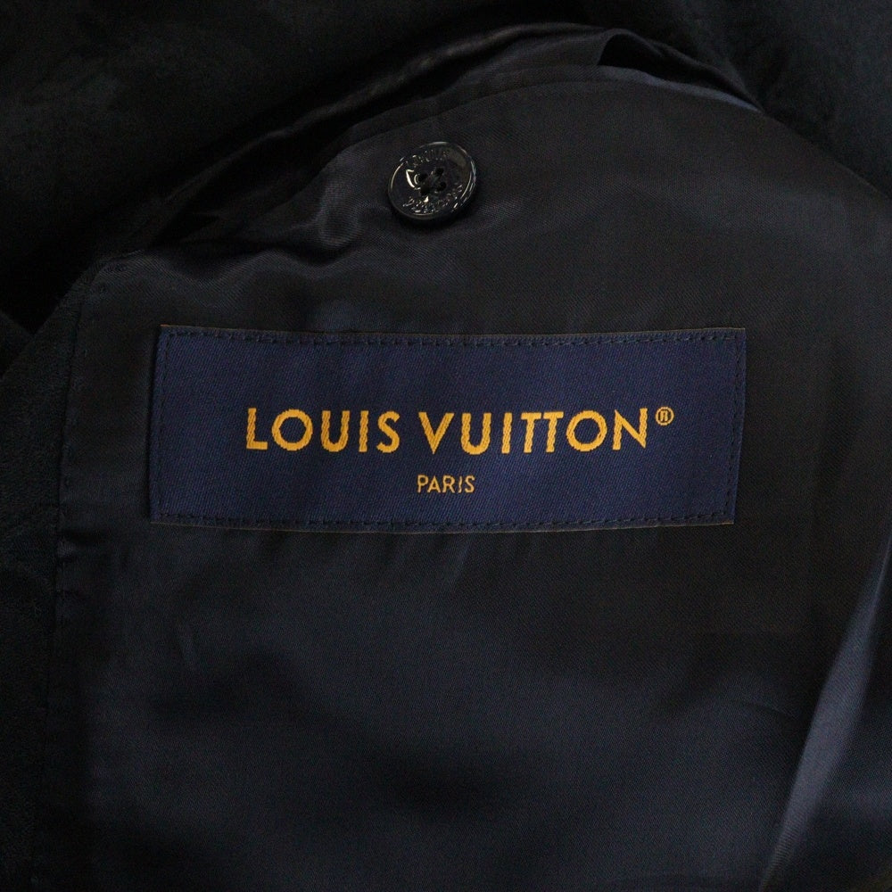 LOUIS VUITTON(ルイヴィトン) 24AW モノグラムシングルブレステッドコットンプレンドポンヌフジャケット RM242MM KCG HRJ09E ネイビー