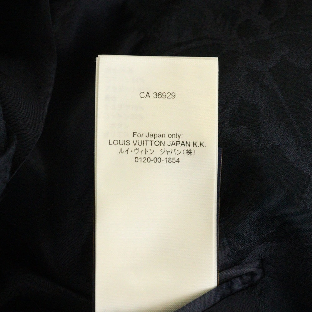 LOUIS VUITTON(ルイヴィトン) 24AW モノグラムシングルブレステッドコットンプレンドポンヌフジャケット RM242MM KCG HRJ09E ネイビー