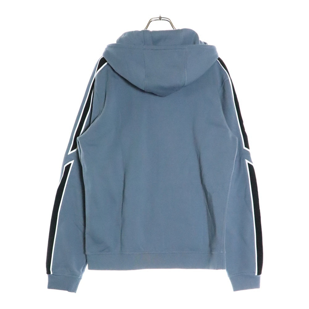 HERMES(エルメス) ナイロンライン ジップアップスウェットパーカー 41-5719 ブルー