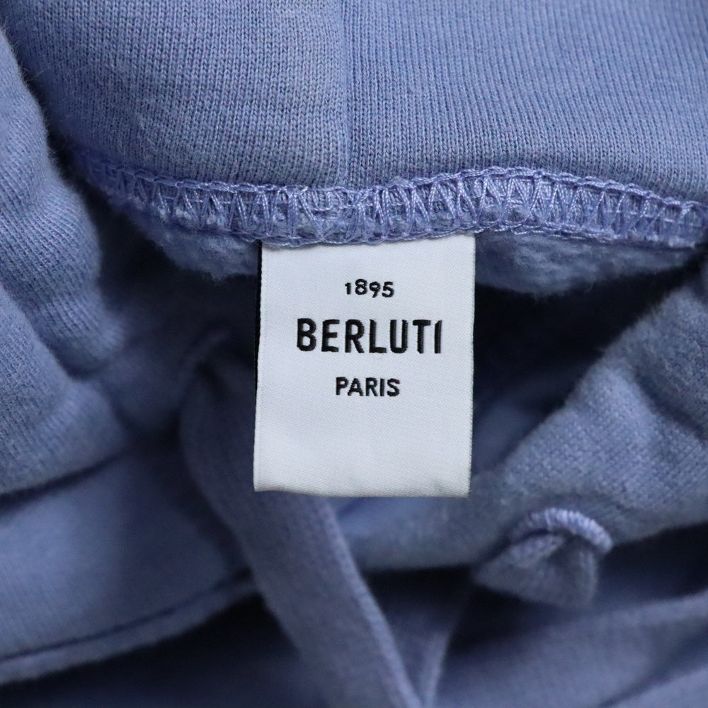 Berluti(ベルルッティ) カリグラフィー刺繍 スウェットパーカー フーディ R26JHL39JBAP ブルー