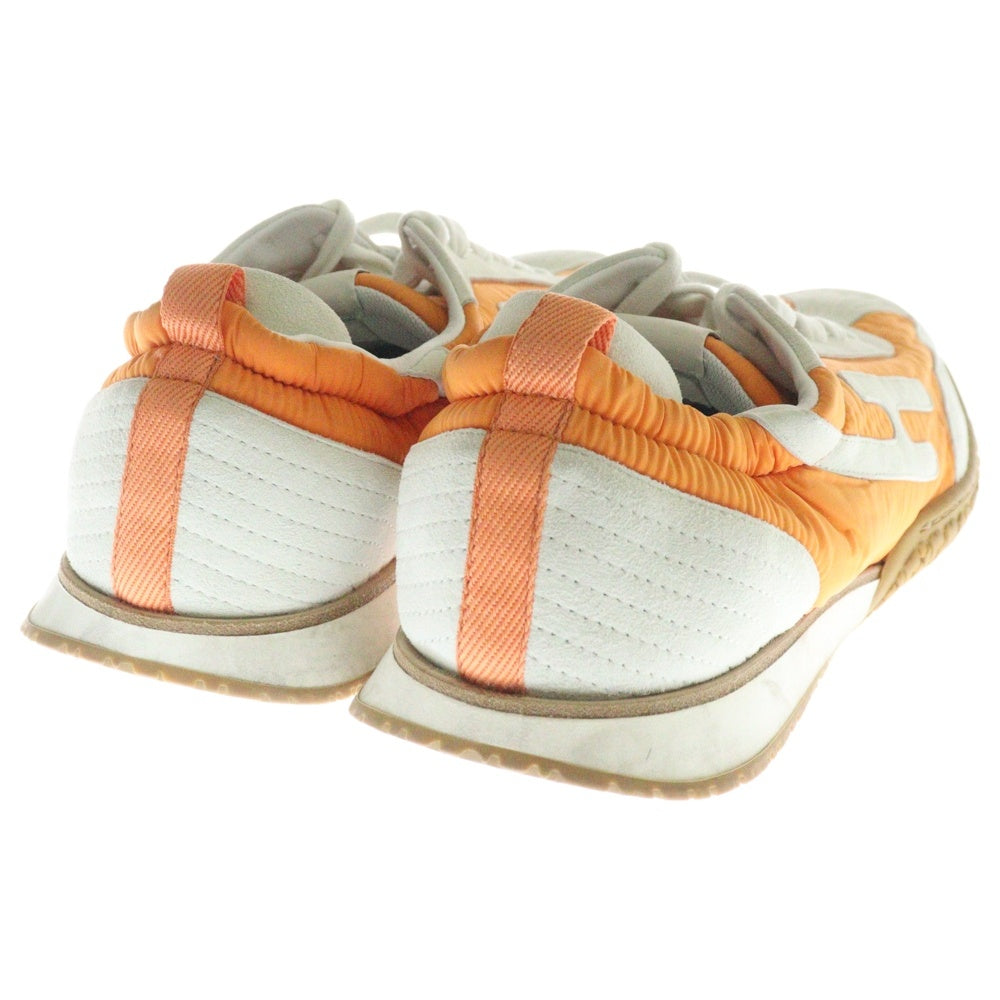 HERMES(エルメス) ジェット ナイロンローカットスニーカー オレンジ
