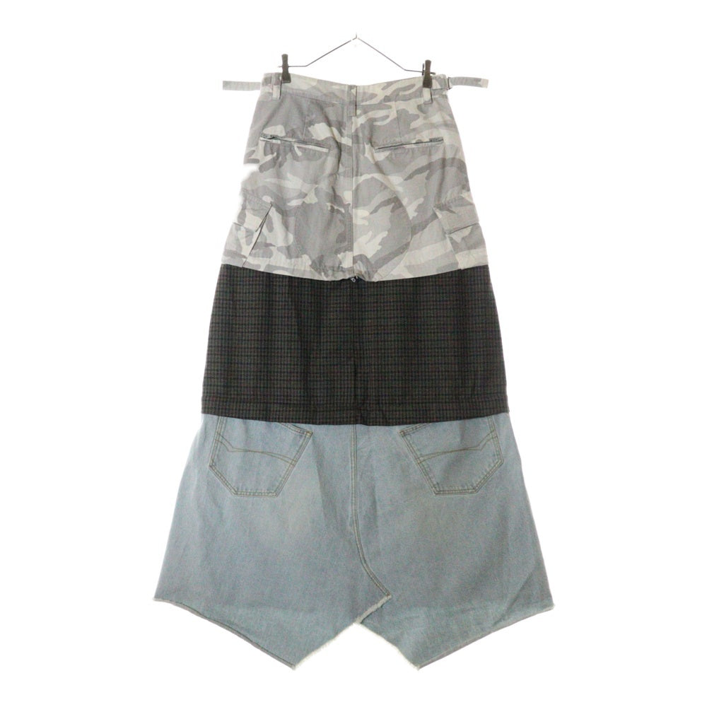 BALENCIAGA(バレンシアガ) 24SS Multi Layered Cargo Skirt 790577 TQLA7 レイヤード カーゴスカート レディース マルチ