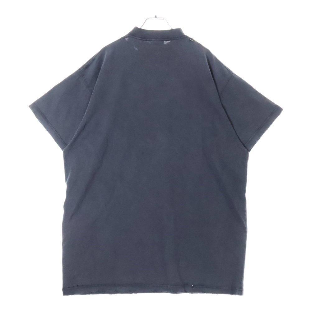BALENCIAGA(バレンシアガ) リキファイド ロゴ オーバーサイズ Tシャツ ブラック 787349