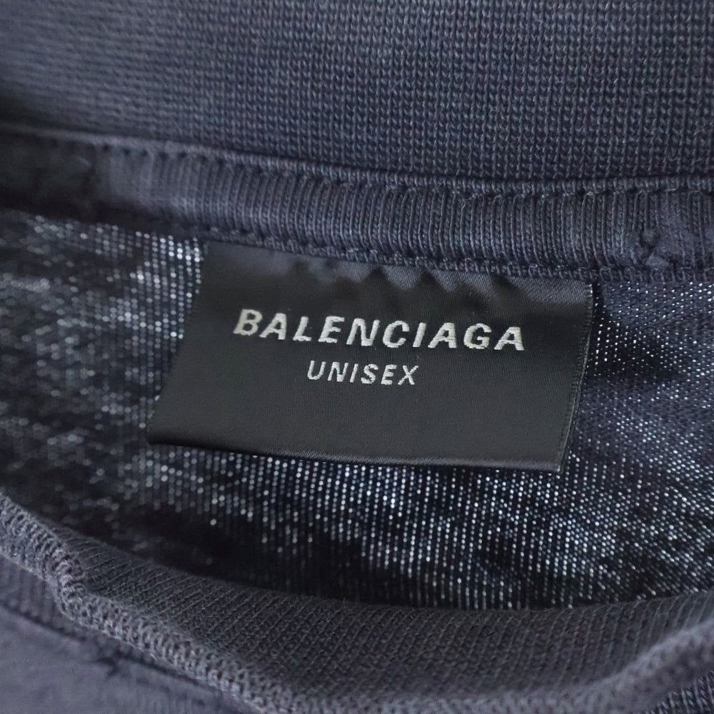 BALENCIAGA(バレンシアガ) リキファイド ロゴ オーバーサイズ Tシャツ ブラック 787349