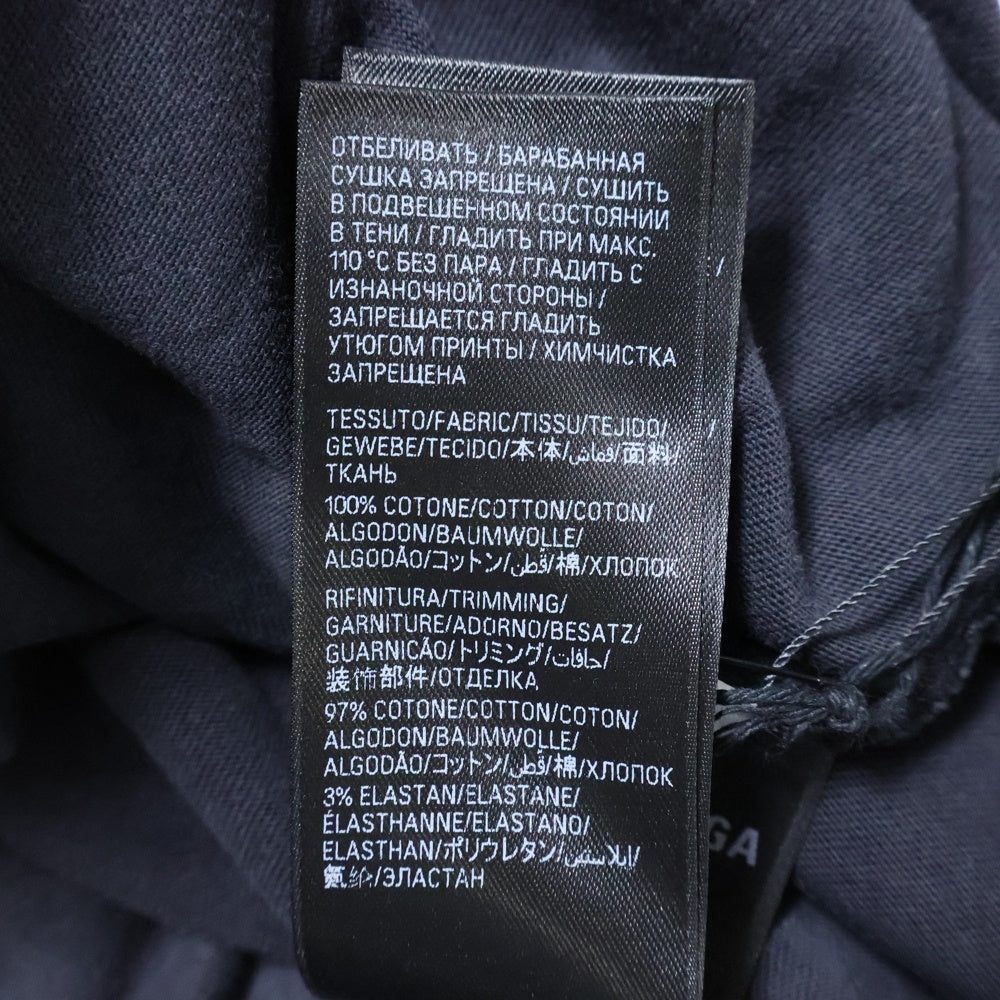 BALENCIAGA(バレンシアガ) リキファイド ロゴ オーバーサイズ Tシャツ ブラック 787349