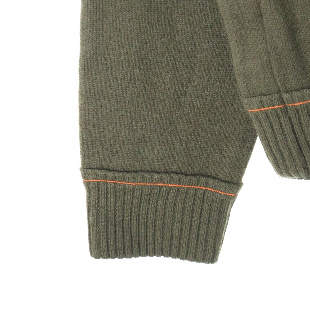 Sacai(サカイ) 22AW S Studs Cashmere Knit Cardigan 22-02859M スタッズ コットンカシミヤ ニットカーディガン カーキ