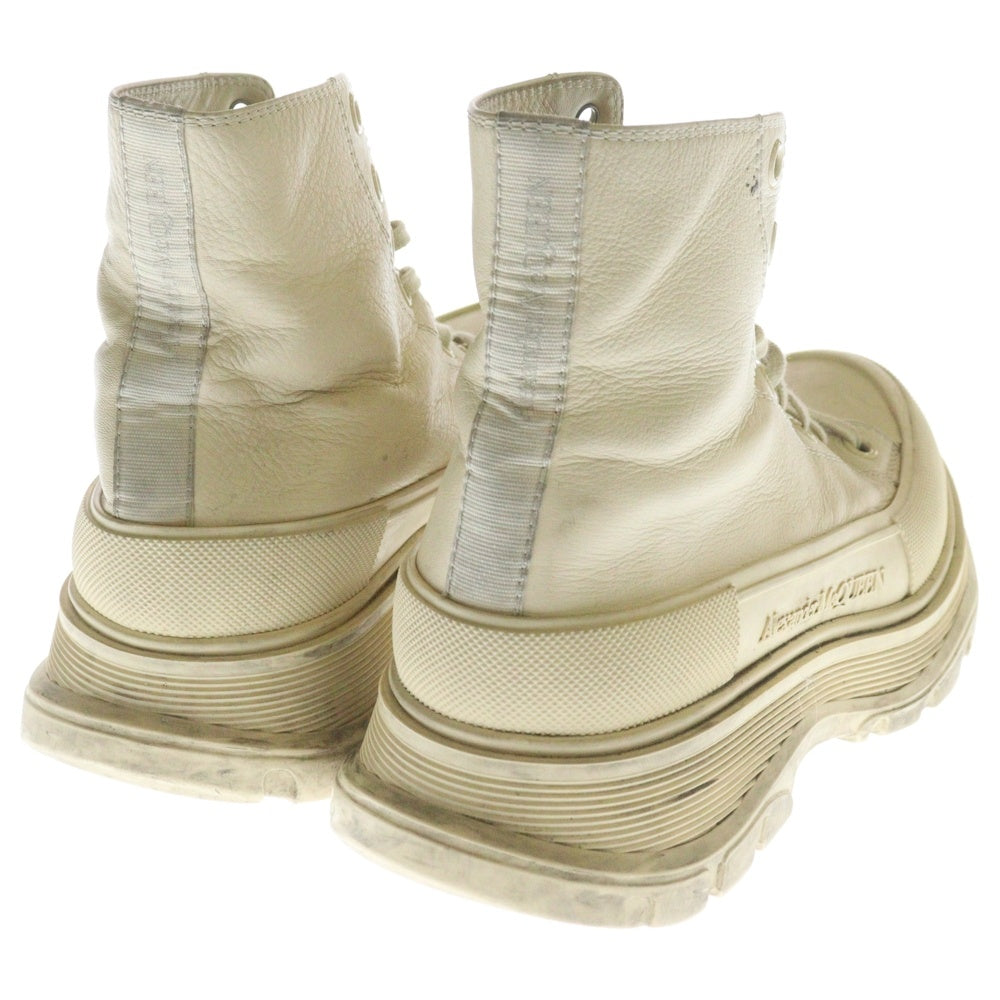 Alexander McQueen(アレキサンダーマックイーン) TREAD SLICK Boots ハイカットスニーカー ベージュ 627206