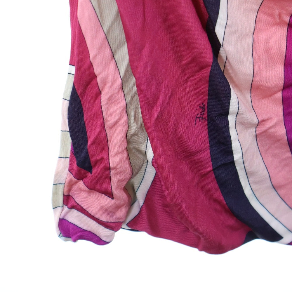 EMILIO PUCCI(エミリオプッチ) レーヨン 総柄 長袖 ワンピース マルチ レディース 37RI65
