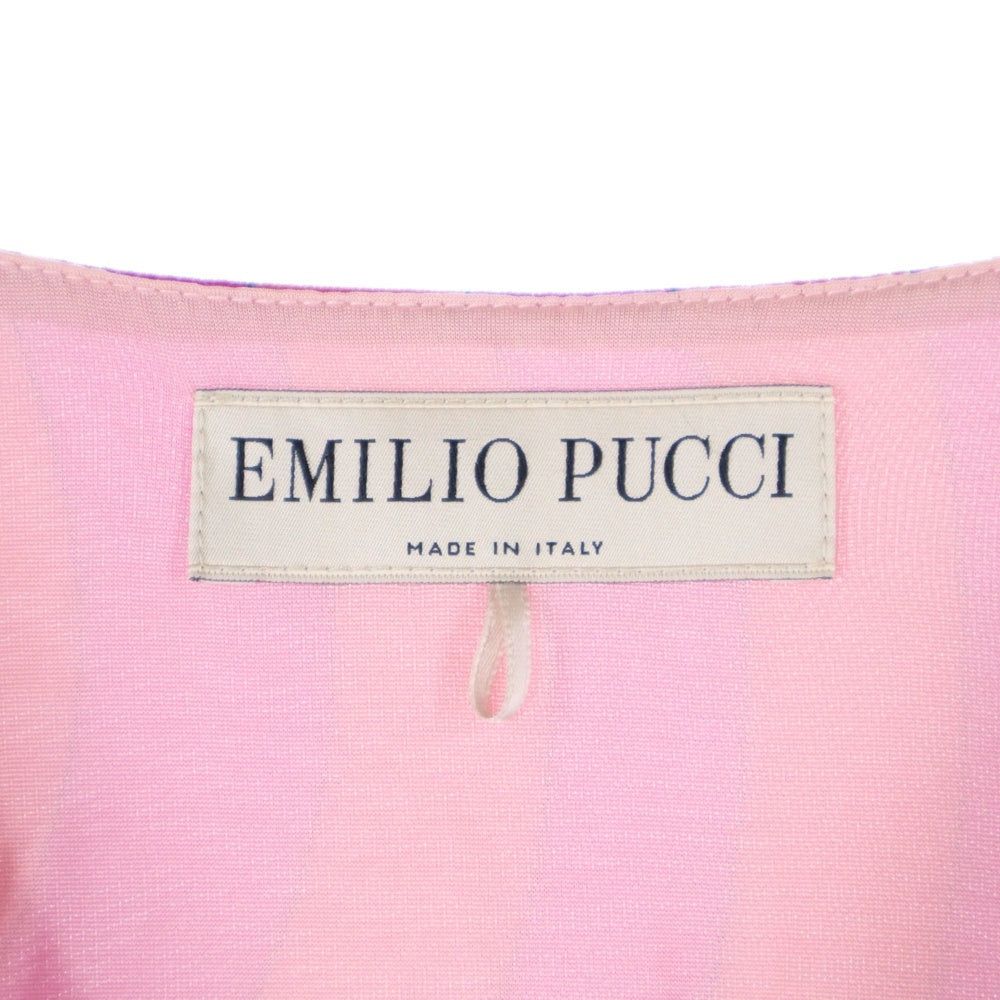 EMILIO PUCCI(エミリオプッチ) レーヨン 総柄 長袖 ワンピース マルチ レディース 37RI65
