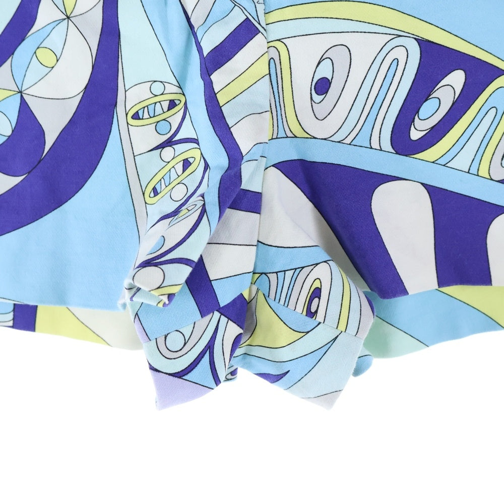 EMILIO PUCCI(エミリオプッチ) コットン 総柄 ハーフパンツ レディース ブルー 51RT81