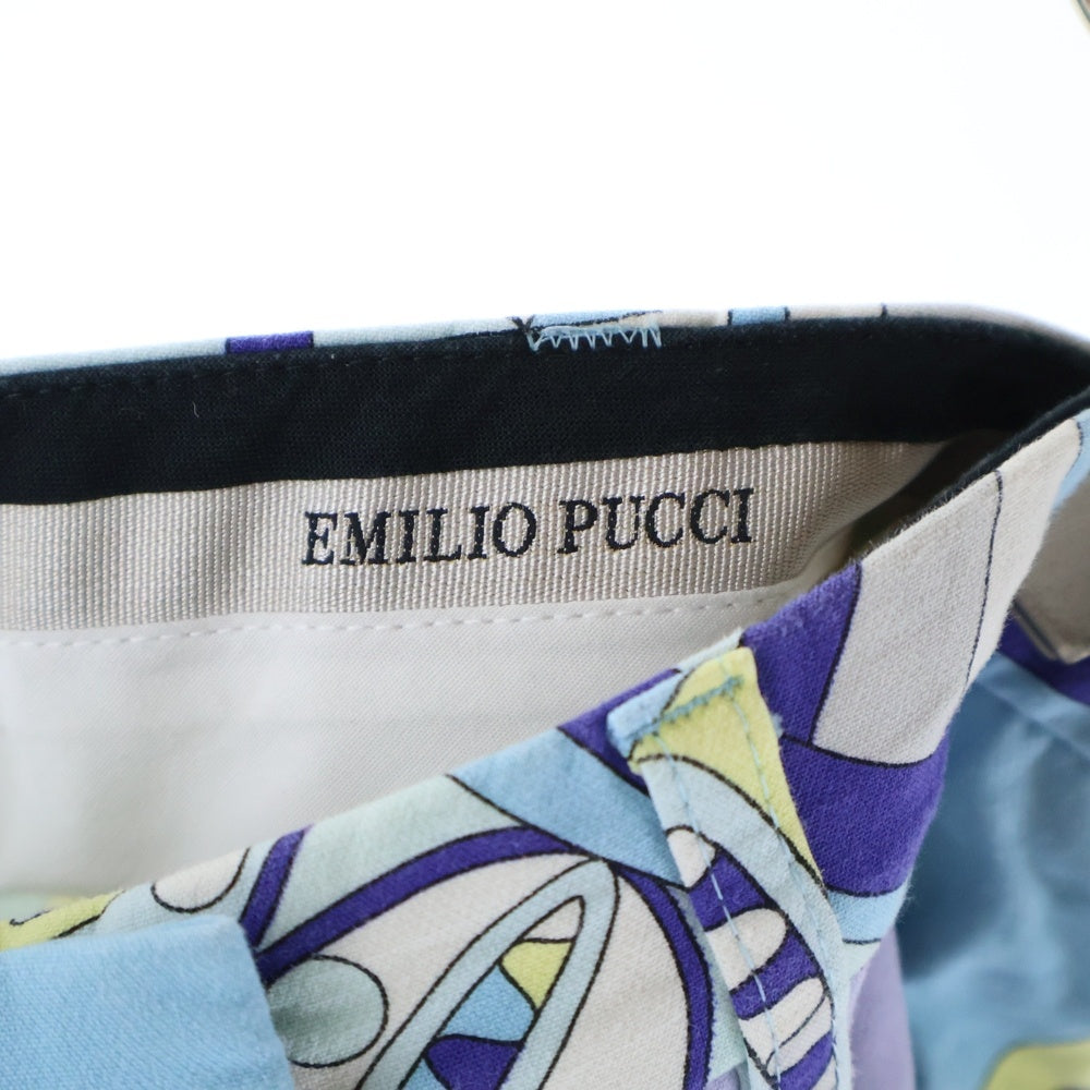 EMILIO PUCCI(エミリオプッチ) コットン 総柄 ハーフパンツ レディース ブルー 51RT81