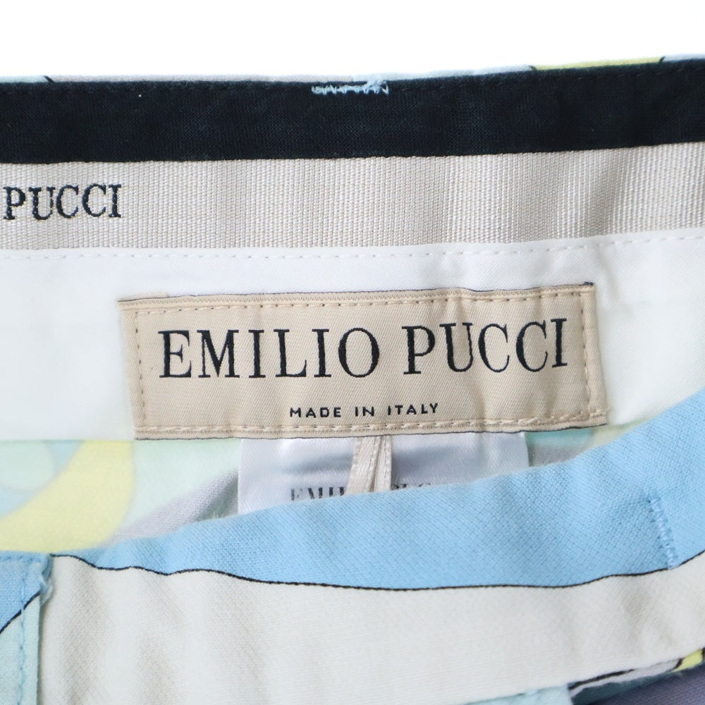 EMILIO PUCCI(エミリオプッチ) コットン 総柄 ハーフパンツ レディース ブルー 51RT81