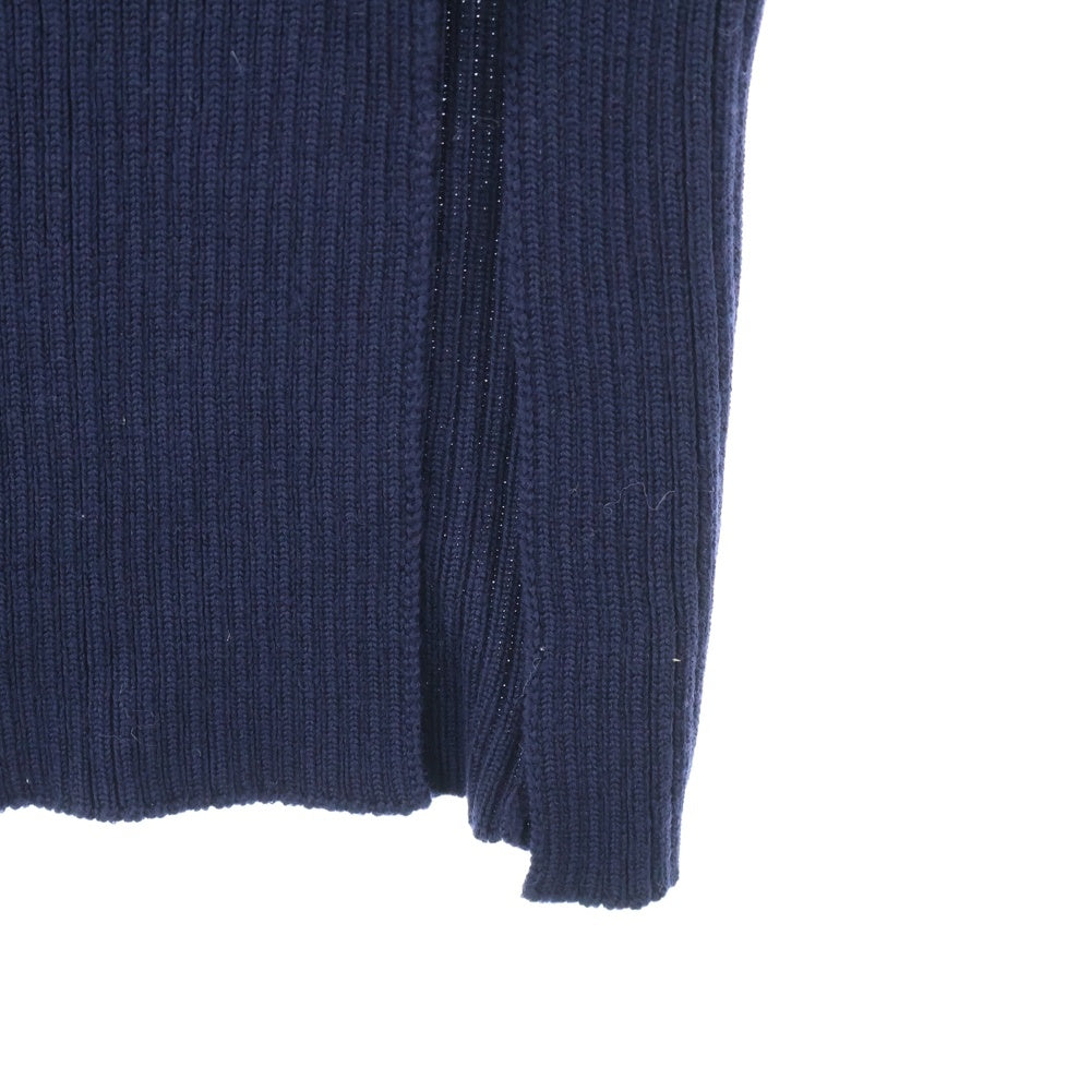 sacai luck(サカイ ラック) ウール アルパカ混 ニットドッキング ワンピース ネイビー レディース 15AWLU1026