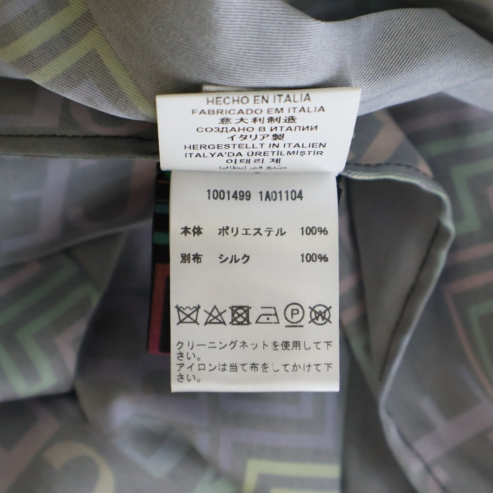 VERSACE(ヴェルサーチ) ロゴ総柄 ポリエステル プリーツスカート マルチ レディース 1001499