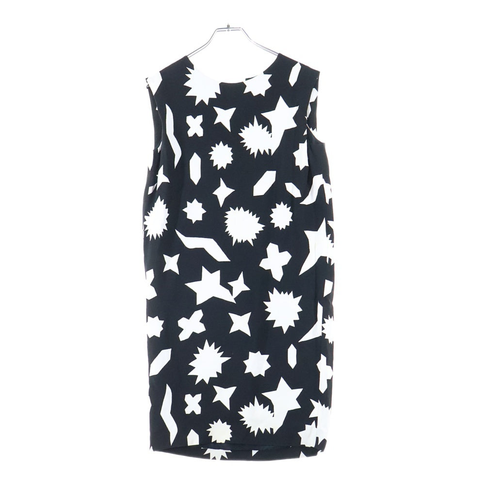 SAINT LAURENT PARIS(サンローランパリ) 総柄 レーヨン ワンピース ブラック レディース 349522 Y348D