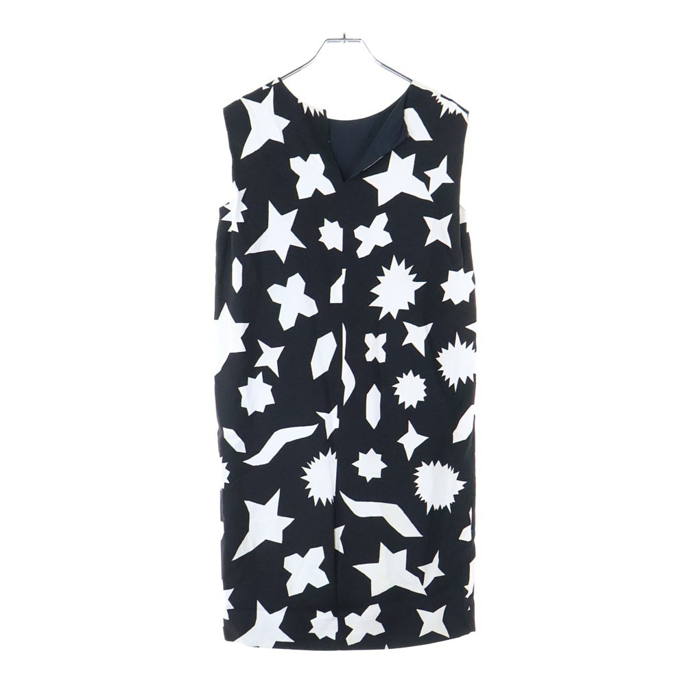 SAINT LAURENT PARIS(サンローランパリ) 総柄 レーヨン ワンピース ブラック レディース 349522 Y348D