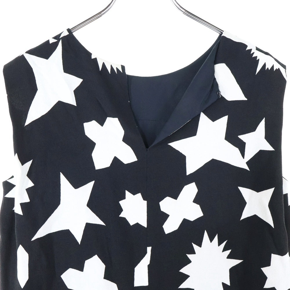 SAINT LAURENT PARIS(サンローランパリ) 総柄 レーヨン ワンピース ブラック レディース 349522 Y348D