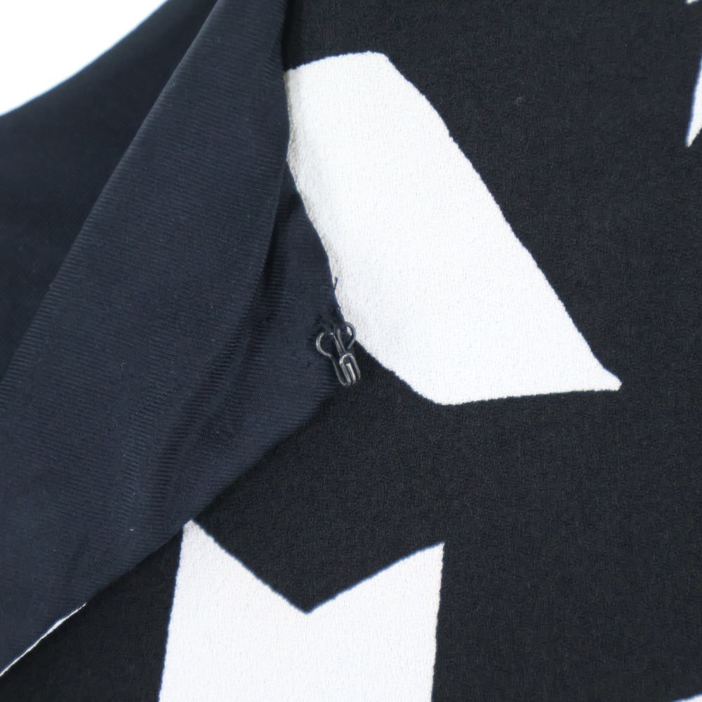 SAINT LAURENT PARIS(サンローランパリ) 総柄 レーヨン ワンピース ブラック レディース 349522 Y348D