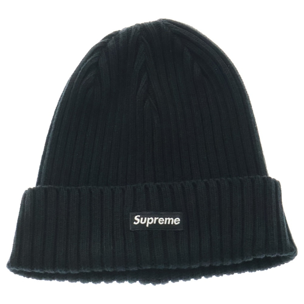 SUPREME(シュプリーム) 25SS Overdyed Beanie スモールボックスロゴリブビーニー 帽子 ブラック