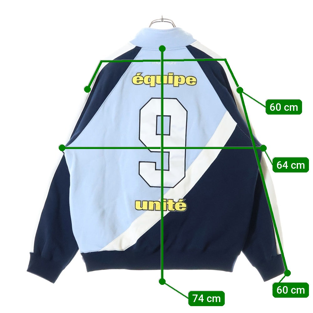 SUPREME(シュプリーム) 24SS Equipe Half Zip Sweatshirt ハーフジップ スウェットシャツ トレーナー ブルー