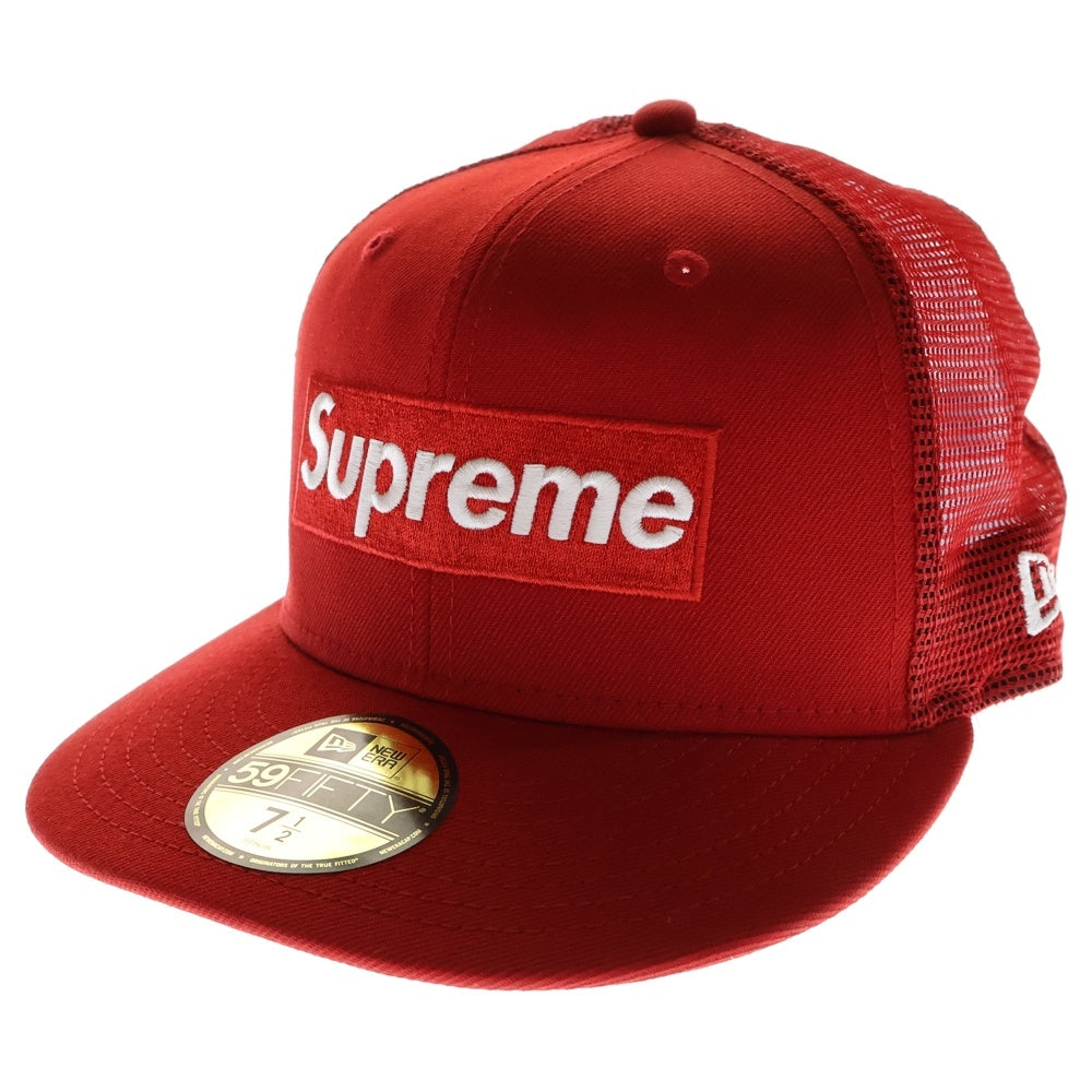 SUPREME(シュプリーム) 24SS ×NEW ERA Box Logo Mesh Cap ニューエラ ボックスロゴ メッシュキャップ 帽子 レッド