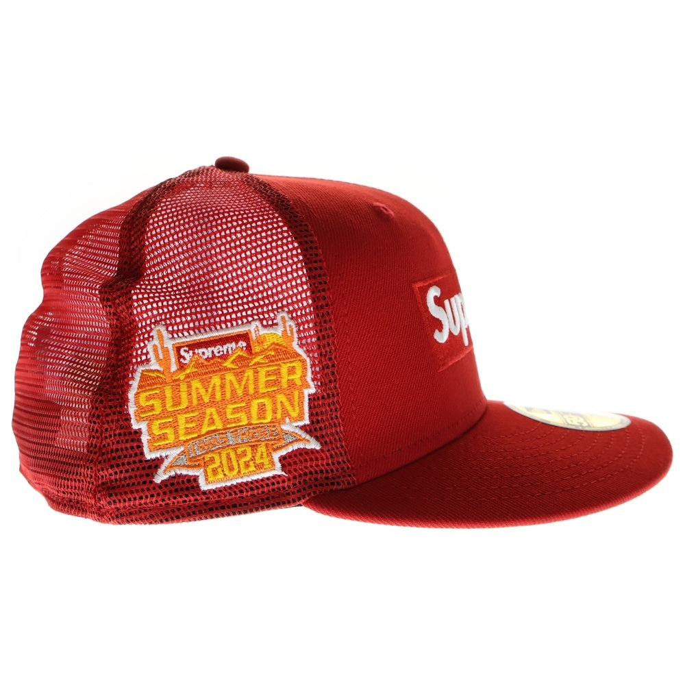 SUPREME(シュプリーム) 24SS ×NEW ERA Box Logo Mesh Cap ニューエラ ボックスロゴ メッシュキャップ 帽子 レッド