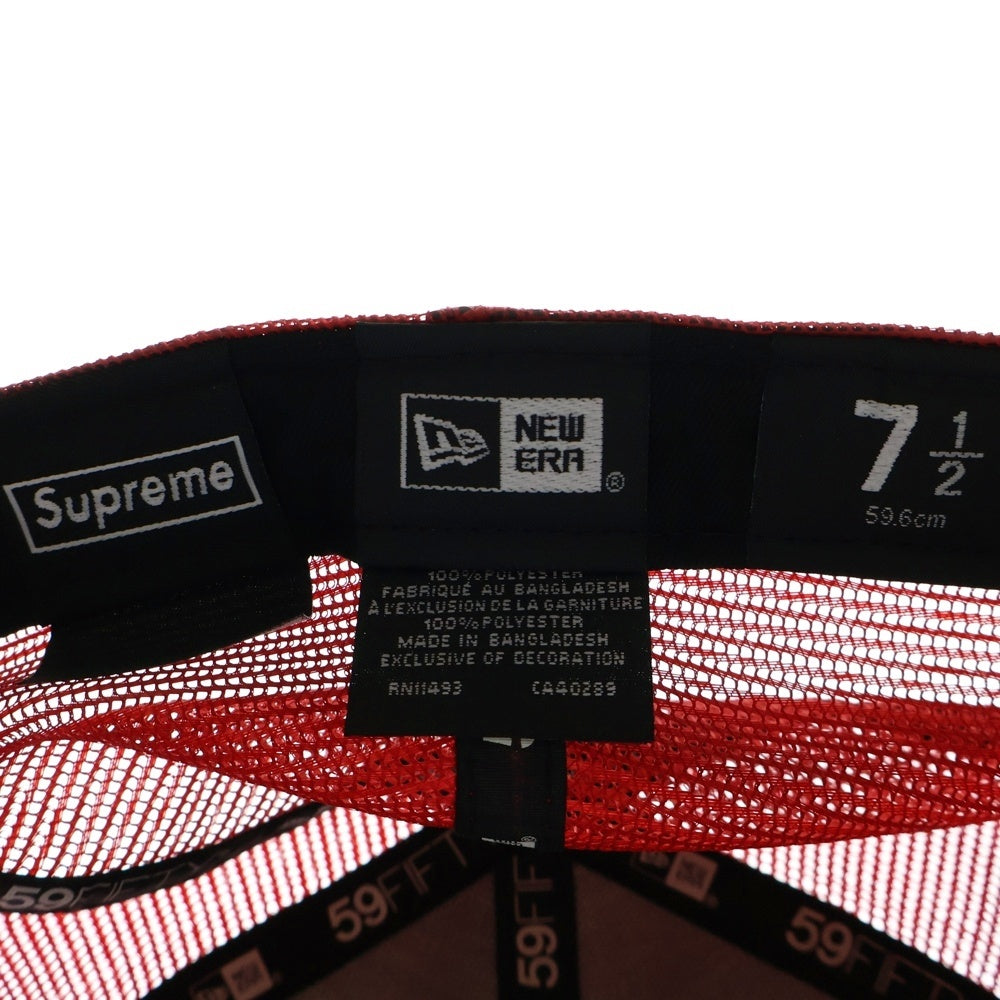 SUPREME(シュプリーム) 24SS ×NEW ERA Box Logo Mesh Cap ニューエラ ボックスロゴ メッシュキャップ 帽子 レッド