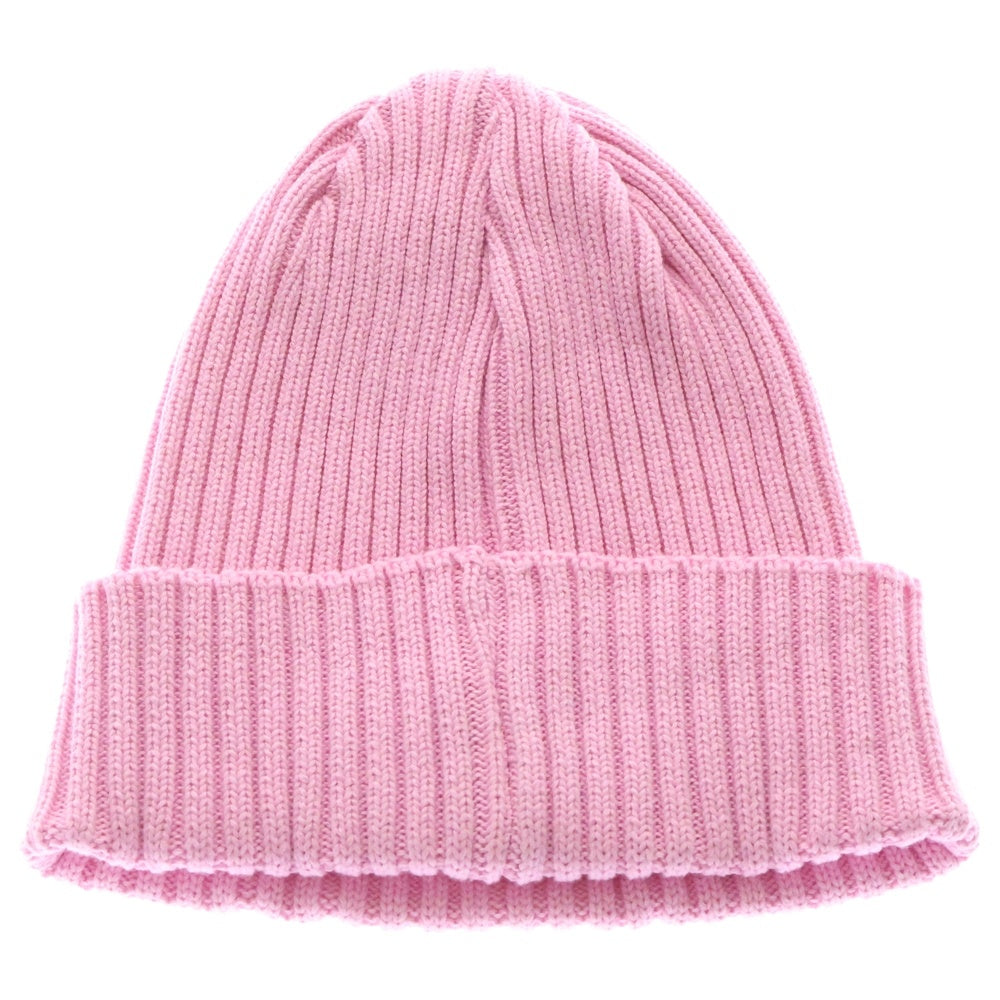 SUPREME(シュプリーム) 25SS Overdyed Beanie スモールボックスロゴリブビーニー 帽子 ピンク