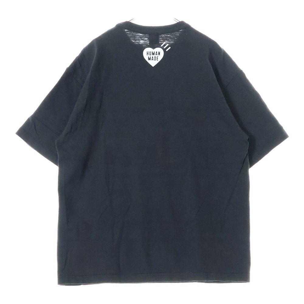 HUMAN MADE(ヒューマンメイド) 23SS GRAPHIC T-SHIRT #1 ハートロゴ プリント クルーネック 半袖Tシャツ カットソー ブラック