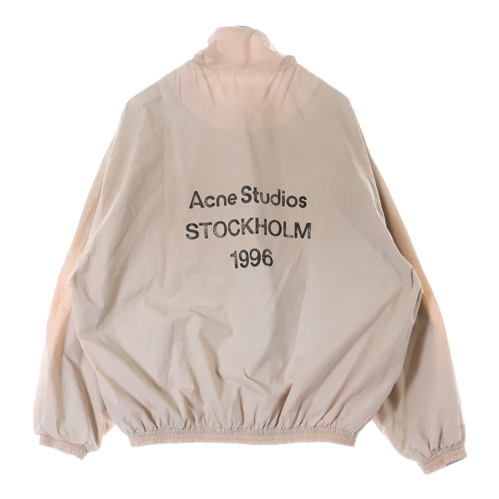 Acne Studios(アクネ ストゥディオズ) 23AW LOGO ZIPPER JACKET FN-MN-OUTW000996 バックロゴジップジャケット ピンク