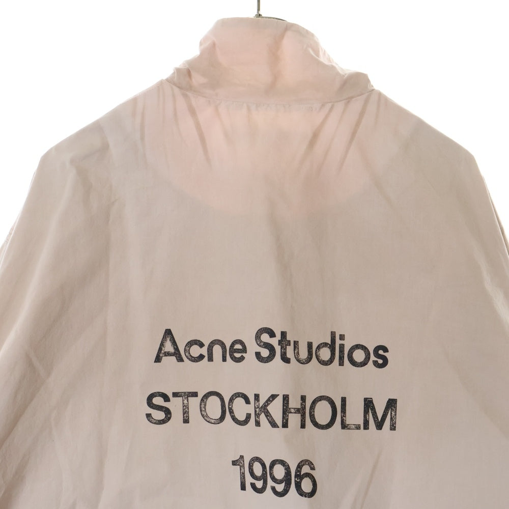 Acne Studios(アクネ ストゥディオズ) 23AW LOGO ZIPPER JACKET FN-MN-OUTW000996 バックロゴジップジャケット ピンク