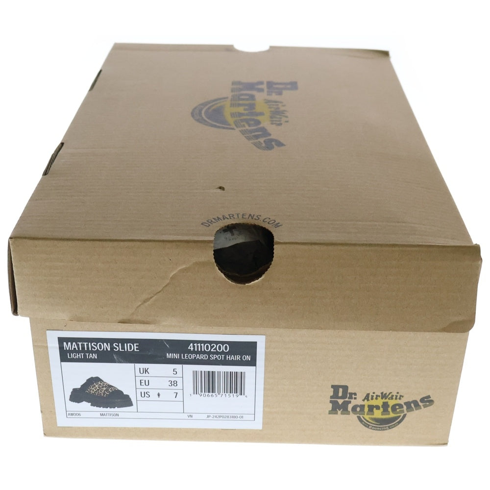 Dr.Martens(ドクターマーチン) MATTISON SLIDE スライドサンダル レオパード 41110200 ブラック/ベージュ