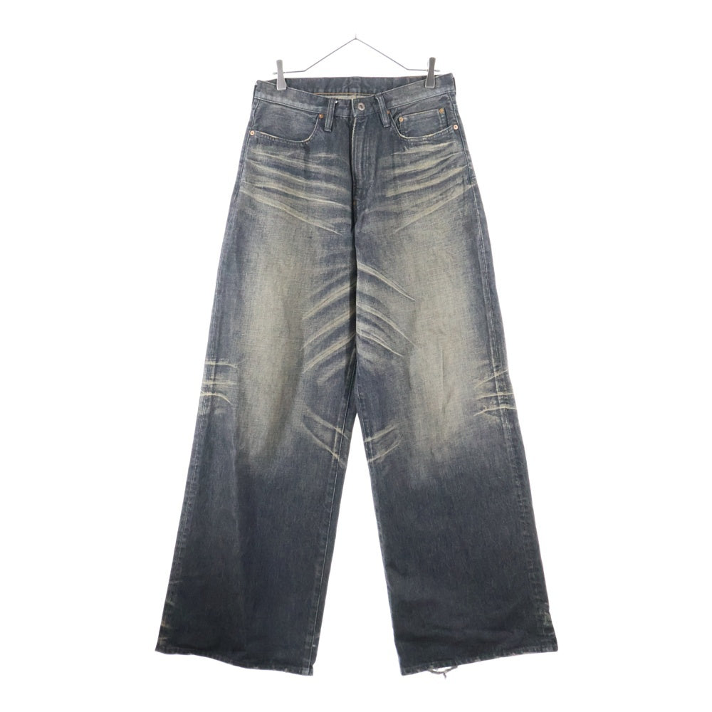 SUGARHILL(シュガーヒル) ×FUTUER ARCHIVE フューチャーアーカイブ BEAMS別注 ジップフライ バギー デニムパンツ ブラック 23410B003