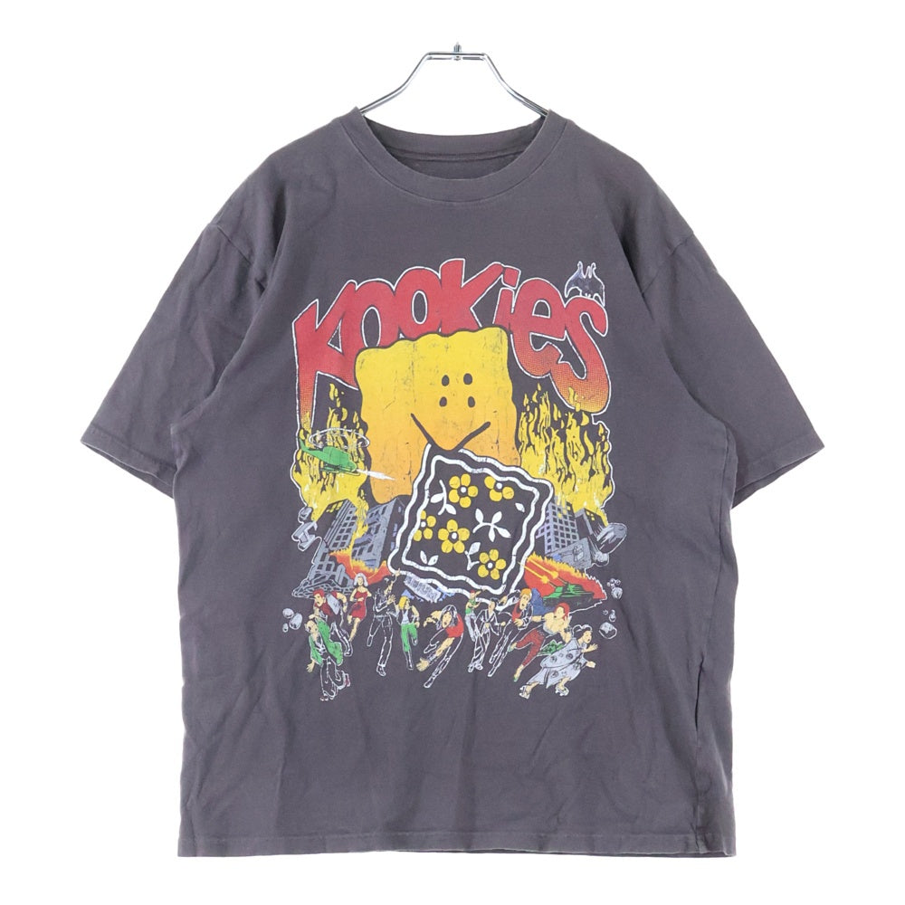 KAPITAL(キャピタル) 24SS BUSTER PECKISH BOWY K2403SC117 天竺 クルーT 半袖Tシャツ カットソー グレー