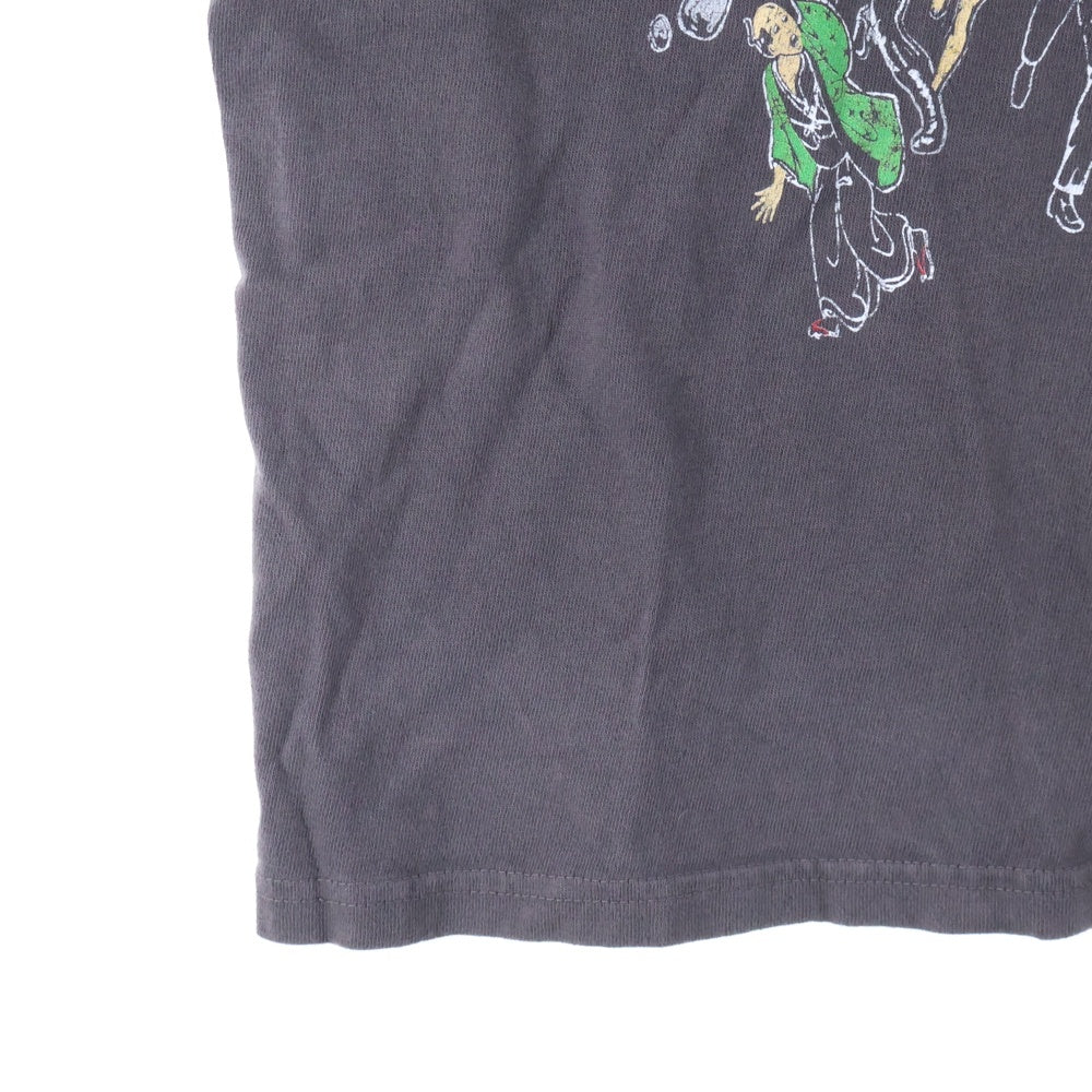 KAPITAL(キャピタル) 24SS BUSTER PECKISH BOWY K2403SC117 天竺 クルーT 半袖Tシャツ カットソー グレー