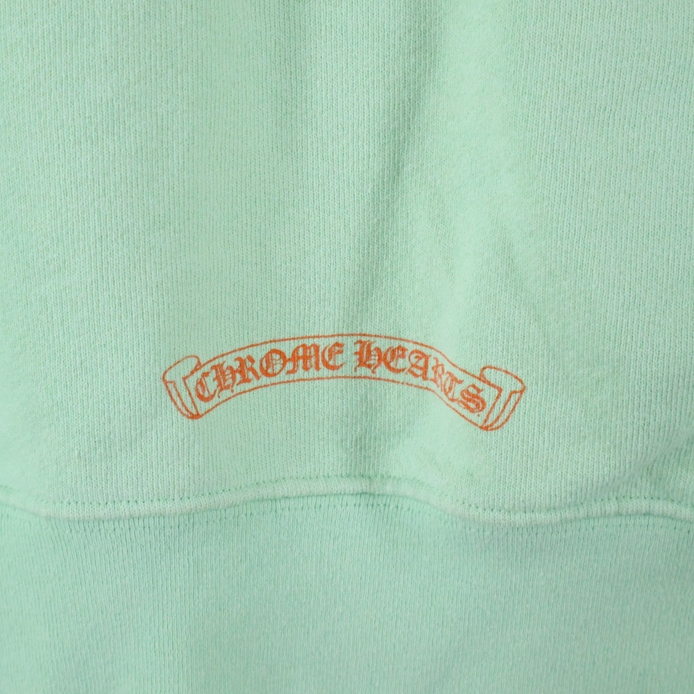 CHROME HEARTS(クロムハーツ) PPO SEAFORM GRN HD SWT MATTY BOY バックプリントクルーネックスウェットトレーナー ライトグリーン