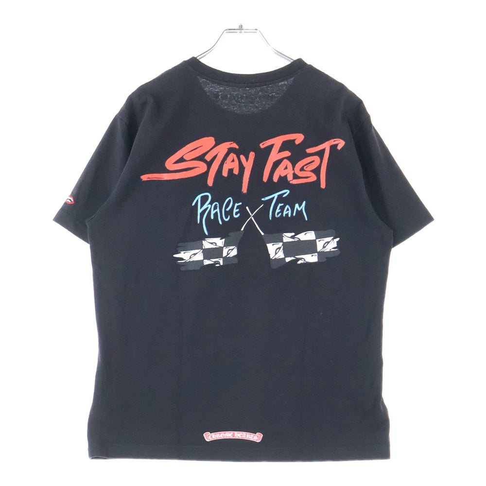 CHROME HEARTS(クロムハーツ) PPO STAY FAST RACE TEAM T-SHRT MATTY BOYステイファストプリント半袖Tシャツ ブラック