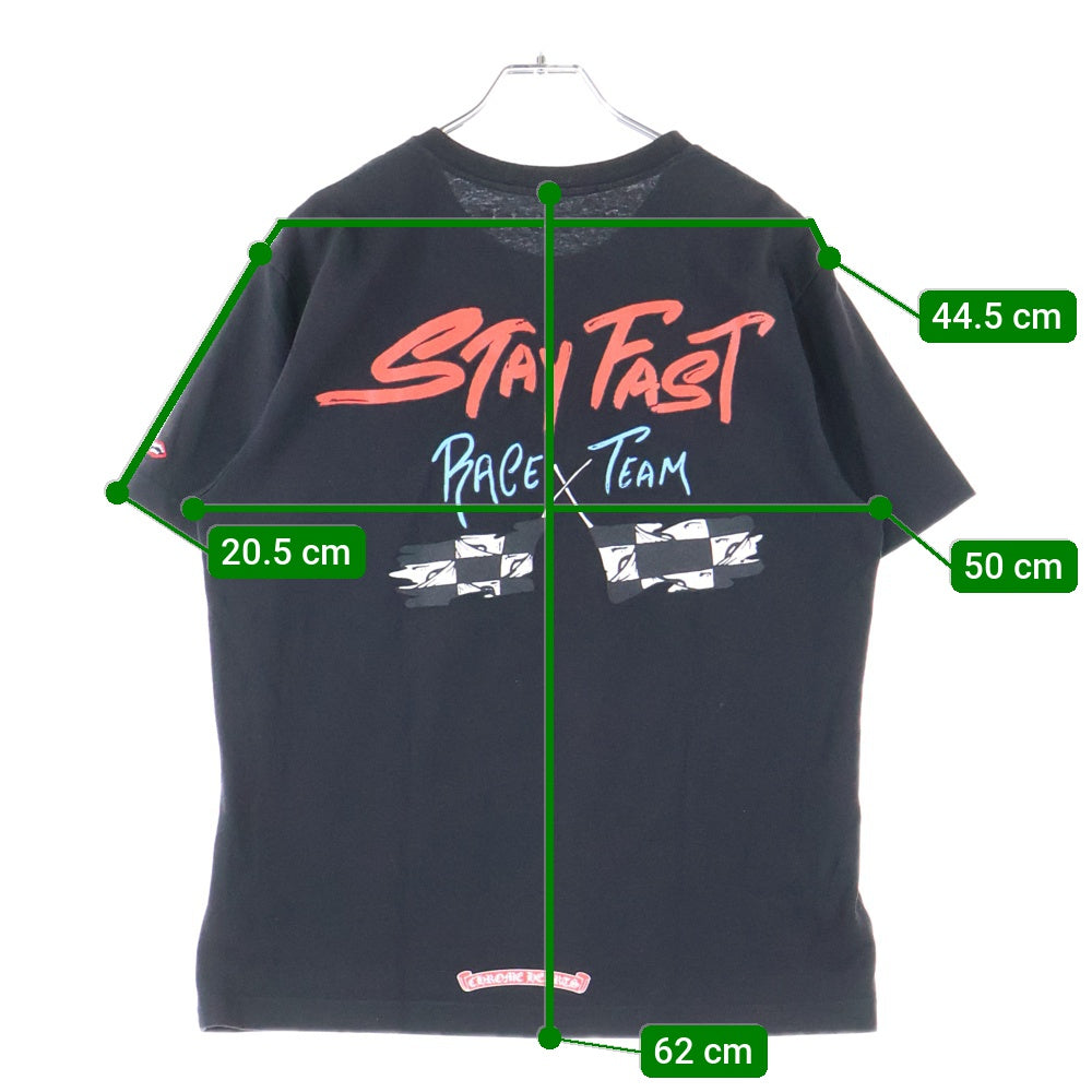 CHROME HEARTS(クロムハーツ) PPO STAY FAST RACE TEAM T-SHRT MATTY BOYステイファストプリント半袖Tシャツ ブラック