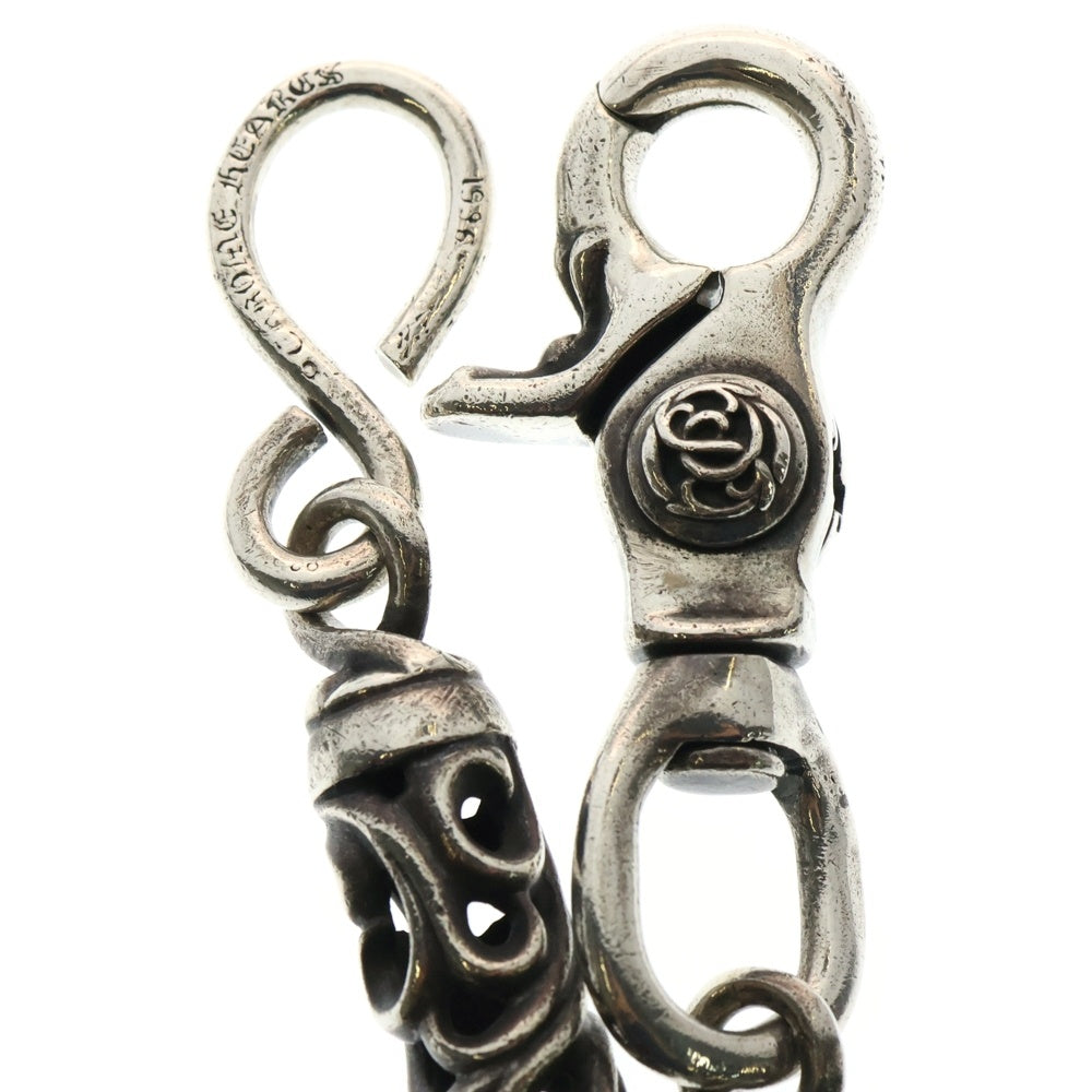 CHROME HEARTS(クロムハーツ) ROLLER フローラルボール 1クリップ ローラー ウォレットチェーン ショート シルバー