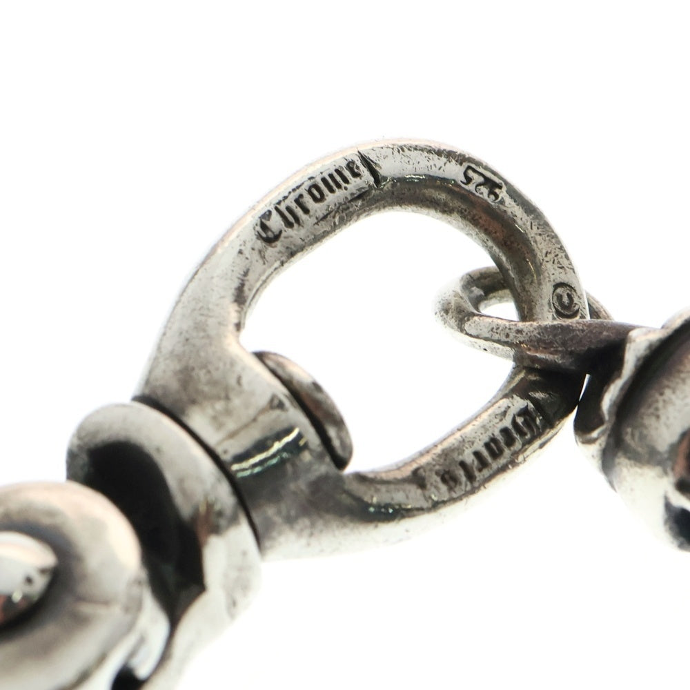 CHROME HEARTS(クロムハーツ) ROLLER フローラルボール 1クリップ ローラー ウォレットチェーン ショート シルバー