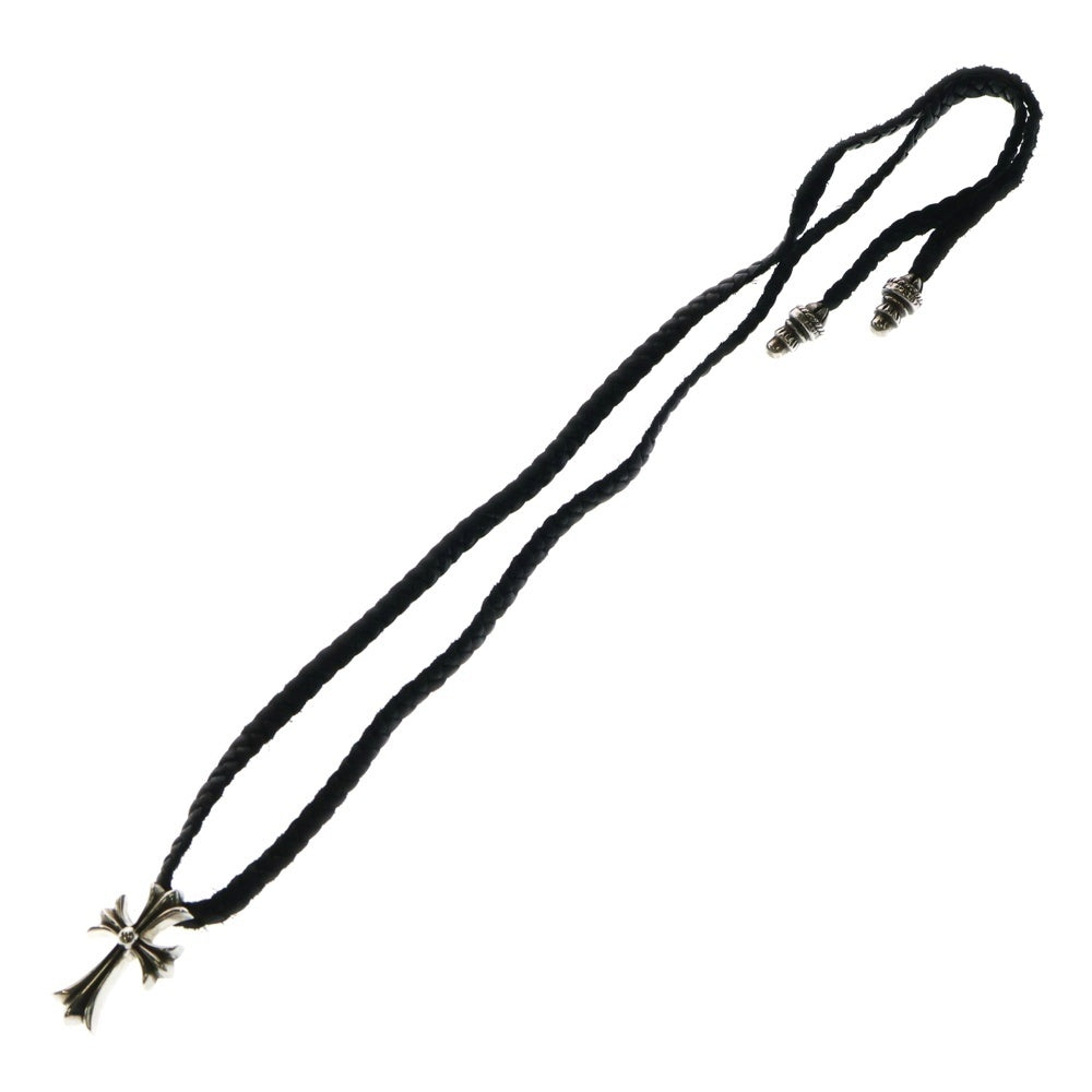 CHROME HEARTS(クロムハーツ) CH CRS SMLスモールCHクロス BC ボロチップブレイド ネックレス シルバー BCA220