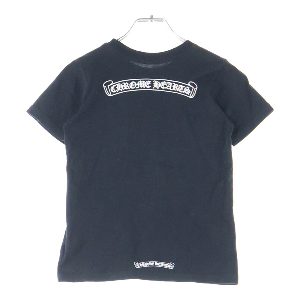 CHROME HEARTS(クロムハーツ) スクロールラベル プリント クルーネック 半袖Tシャツ カットソー ブラック キッズ