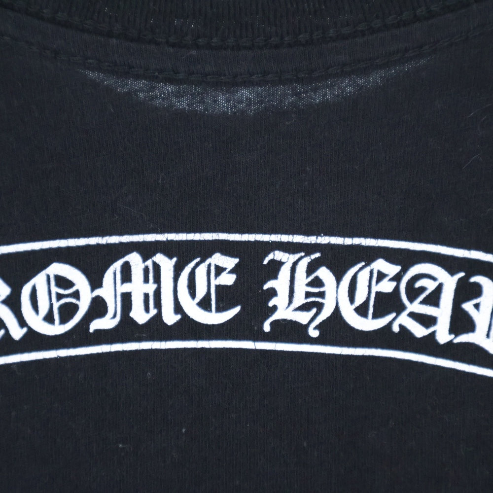 CHROME HEARTS(クロムハーツ) スクロールラベル プリント クルーネック 半袖Tシャツ カットソー ブラック キッズ