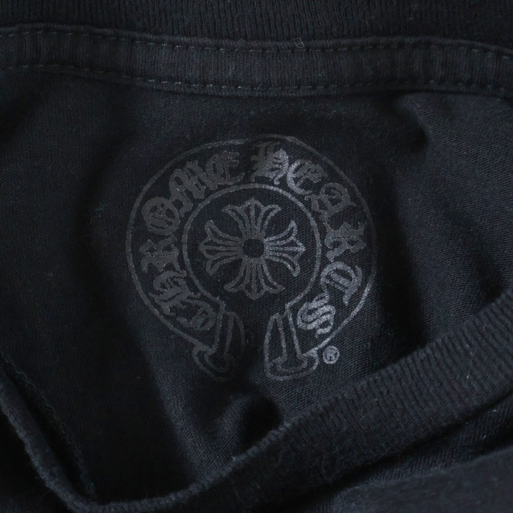 CHROME HEARTS(クロムハーツ) スクロールラベル プリント クルーネック 半袖Tシャツ カットソー ブラック キッズ