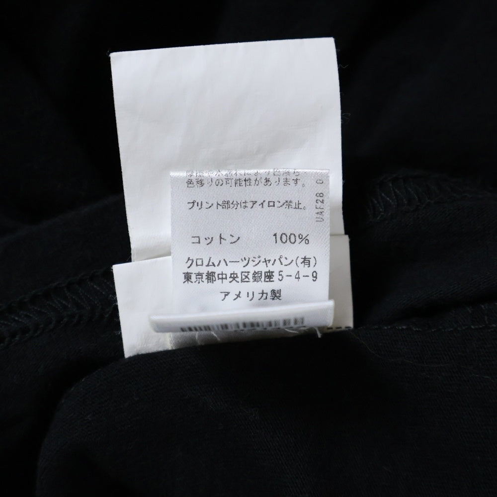CHROME HEARTS(クロムハーツ) スクロールラベル プリント クルーネック 半袖Tシャツ カットソー ブラック キッズ