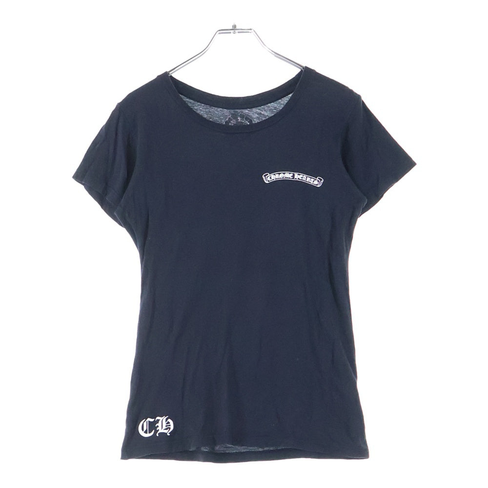 CHROME HEARTS(クロムハーツ) CHプラス プリント クルーネック 半袖Tシャツ ブラック レディース