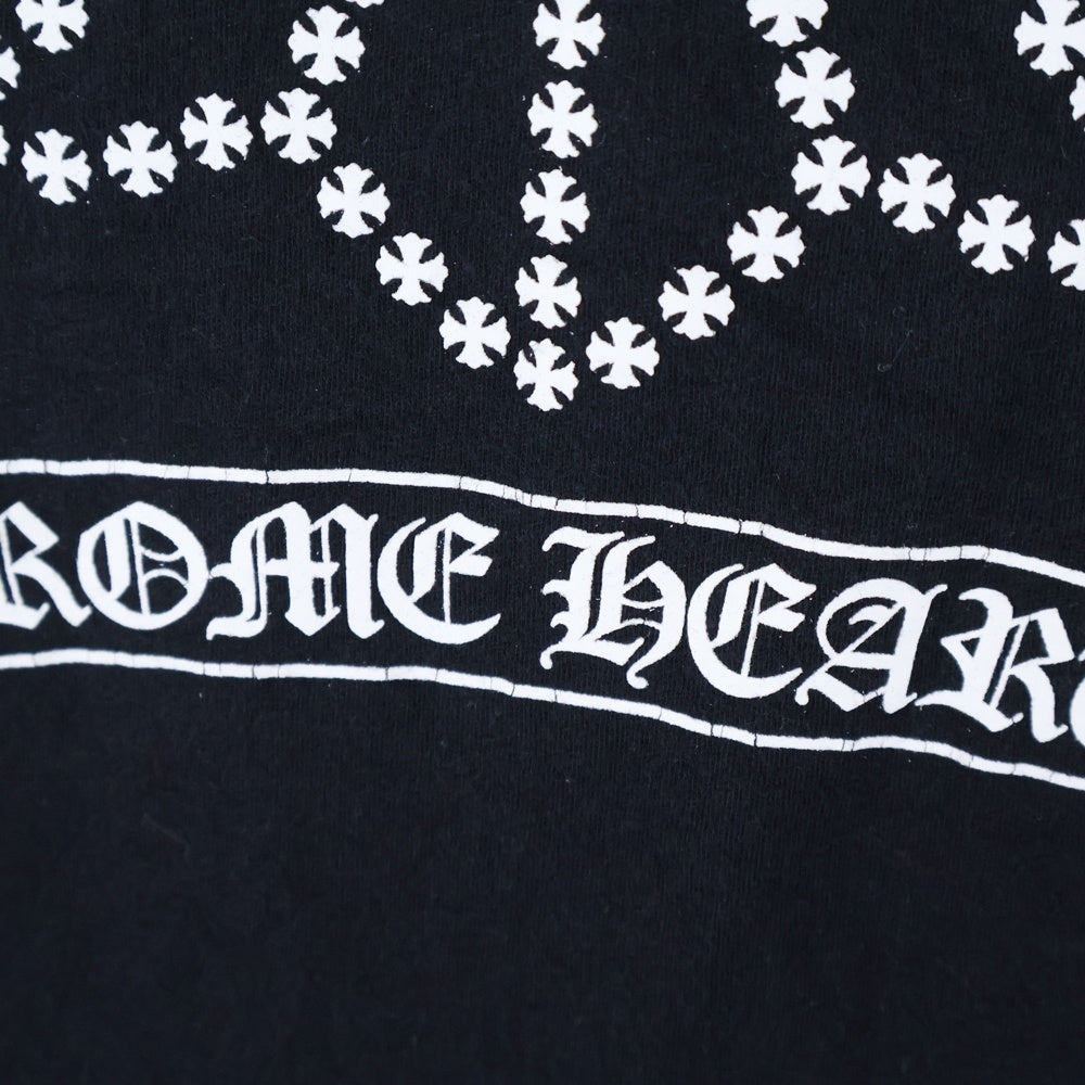CHROME HEARTS(クロムハーツ) CHプラス プリント クルーネック 半袖Tシャツ ブラック レディース