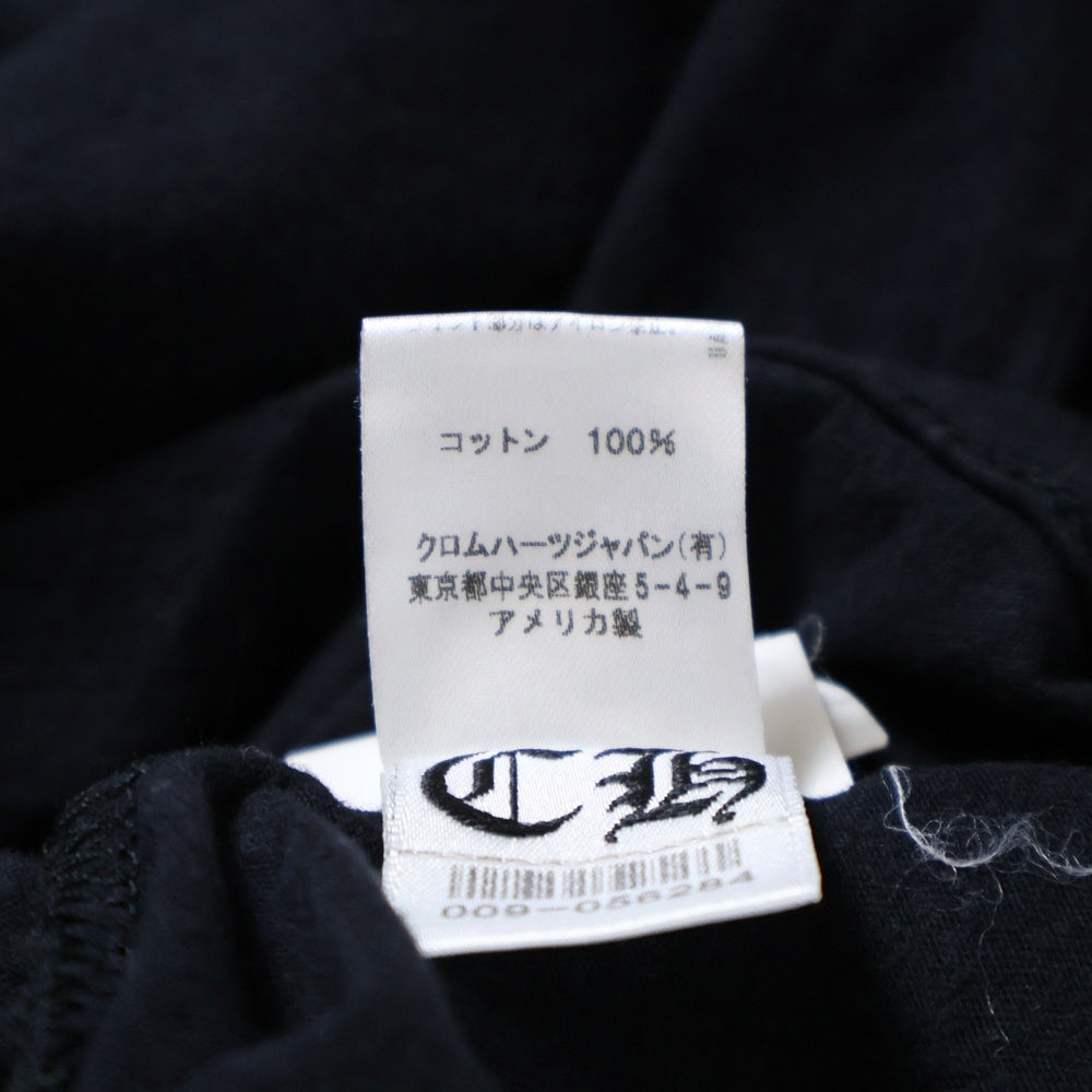 CHROME HEARTS(クロムハーツ) CHプラス プリント クルーネック 半袖Tシャツ ブラック レディース